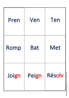 Les paires de la conjugaison (CM1/CM2/SEGPA)