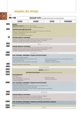 Emplois du temps MS 2022