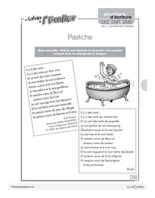 Situations d'écriture (5) / Pastiche