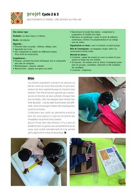 5 Projets pédagogiques Cycles 2 et 3