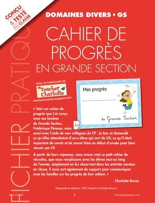 Cahier de progrès en Grande Section