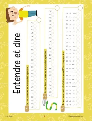 Cahier de progrès en Grande Section