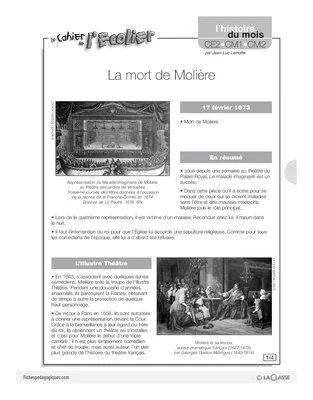 L'histoire du mois (8) / La mort de Molière