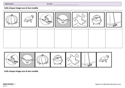 Reconnaissance visuelle Halloween