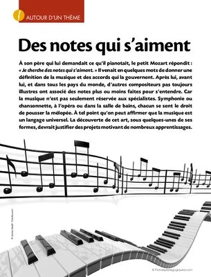 Des notes qui s'aiment