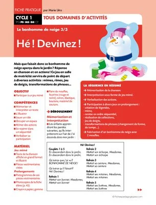 Hé! Devinez! (jeu mimé)