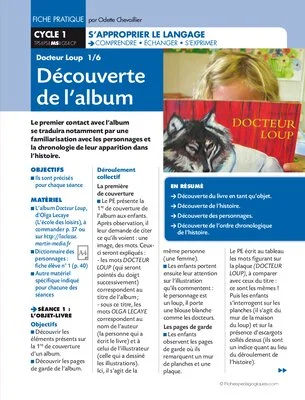 Docteur Loup Découverte de l'album