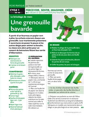 Une grenouille bavarde
