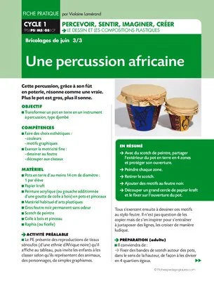 Une percussion africaine