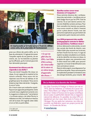 « J'ai monté un club nature avec ma classe »