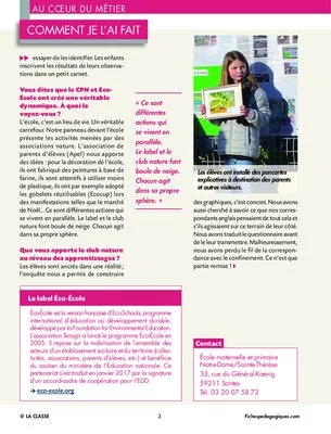 « J'ai monté un club nature avec ma classe »
