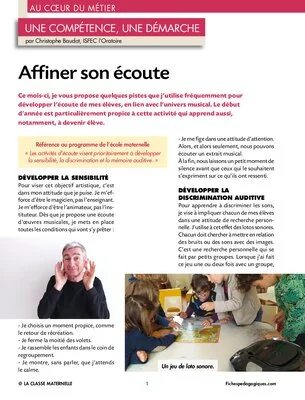 Affiner son écoute