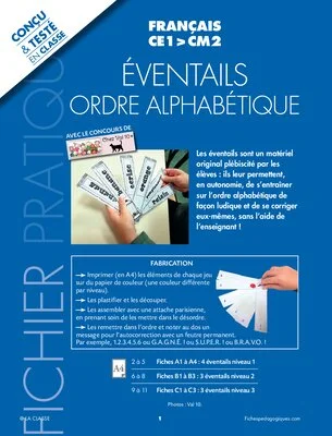 Éventails ordre alphabétique