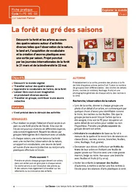 La forêt au gré des saisons