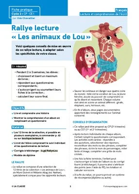 Rallye lecture « Les animaux de Lou »