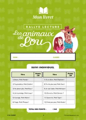 Rallye lecture « Les animaux de Lou »