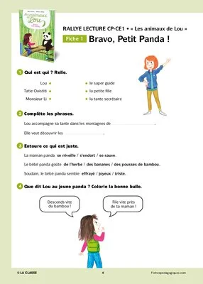 Rallye lecture « Les animaux de Lou »