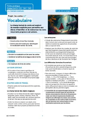 Projet : les contes