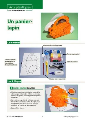 Un panier-lapin