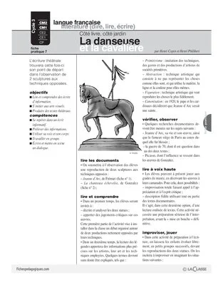 Côté livre, côté jardin (6) / La danseuse et la cavalière