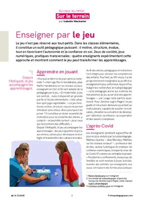 Enseigner par le jeu