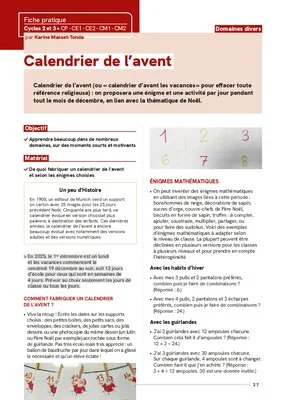 Calendrier de l'Avent