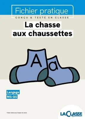 La chasse aux chaussettes : jeu pour apprendre les lettres en MS et GS