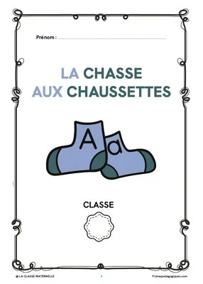 La chasse aux chaussettes : jeu pour apprendre les lettres en MS et GS