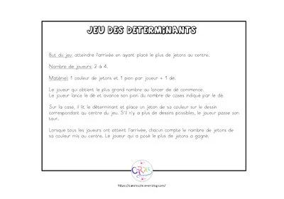 Jeux de grammaire sur les déterminants CP CE1 – Thème Printemps