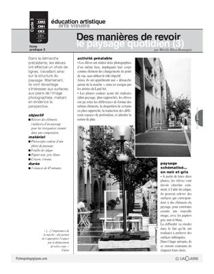 Des manières de revoir le paysage au quotidien (3)