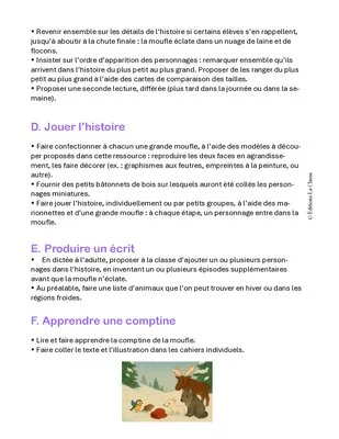 La moufle de Mila : adaptation inédite du conte et parcours pédagogique