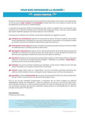 Pour bien commencer la journée - 6ème série
