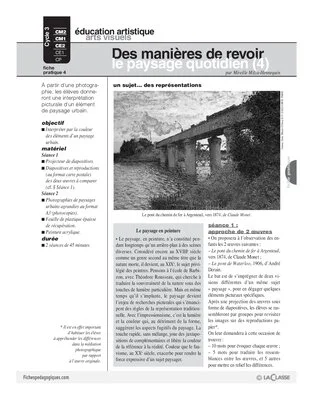 Des manières de revoir le paysage au quotidien (4)