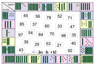Atelier maths : ajouter une dizaine