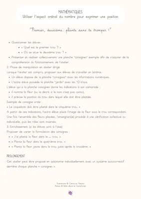 Plante au bon rang !