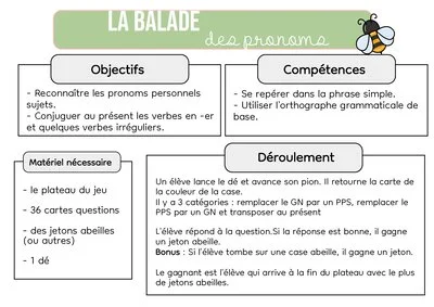 La balade des pronoms