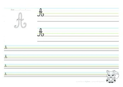 Fichier d'écriture - Des majuscules en cursive
