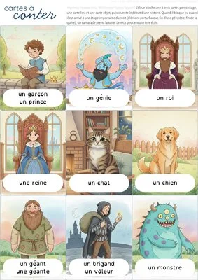 Cartes à conter : cartes pour la production de contes
