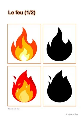 Cartes ombres et objets : Les 4 éléments