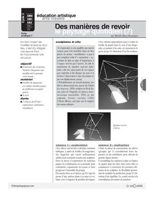 Des manières de revoir le paysage au quotidien (7)