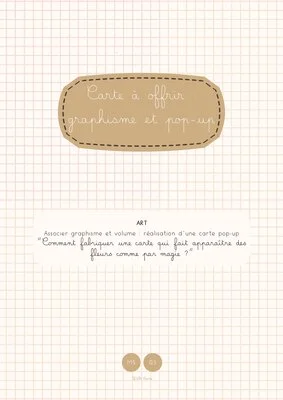 Carte à offrir : graphisme et pop-up