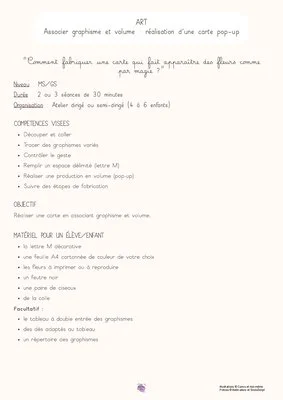 Carte à offrir : graphisme et pop-up