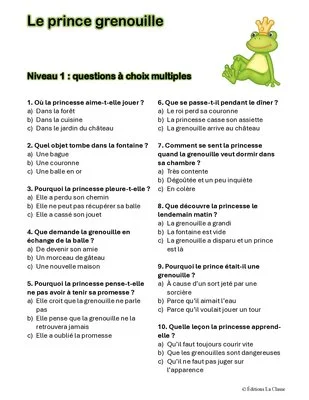 Le prince grenouille