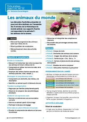 Les animaux du monde