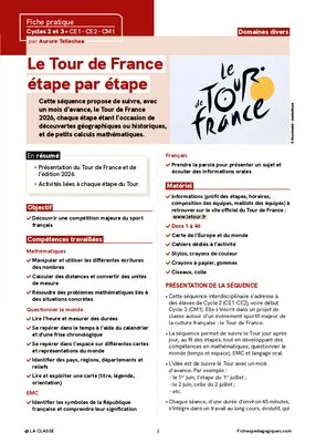 Le Tour de France étape par étape