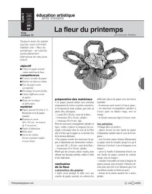 Journal (12) / La fleur du printemps
