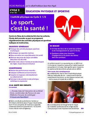 L'activité physique au Cycle 2