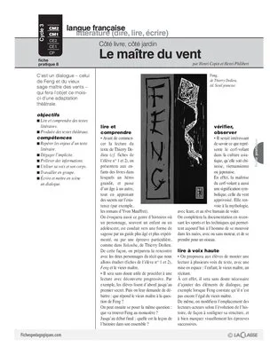 Côté livre, côté jardin (7) / Le maître du vent