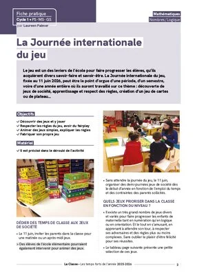 La Journée internationale du jeu