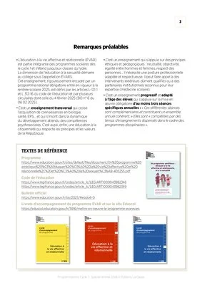 Programmation ÉVAR Cycle 1 (PS, MS, GS)
